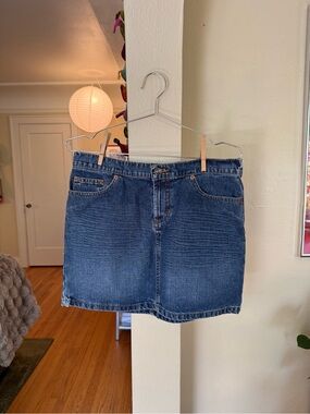 Vintage Y2K 90s Roxy Jean Denim Mini Skirt